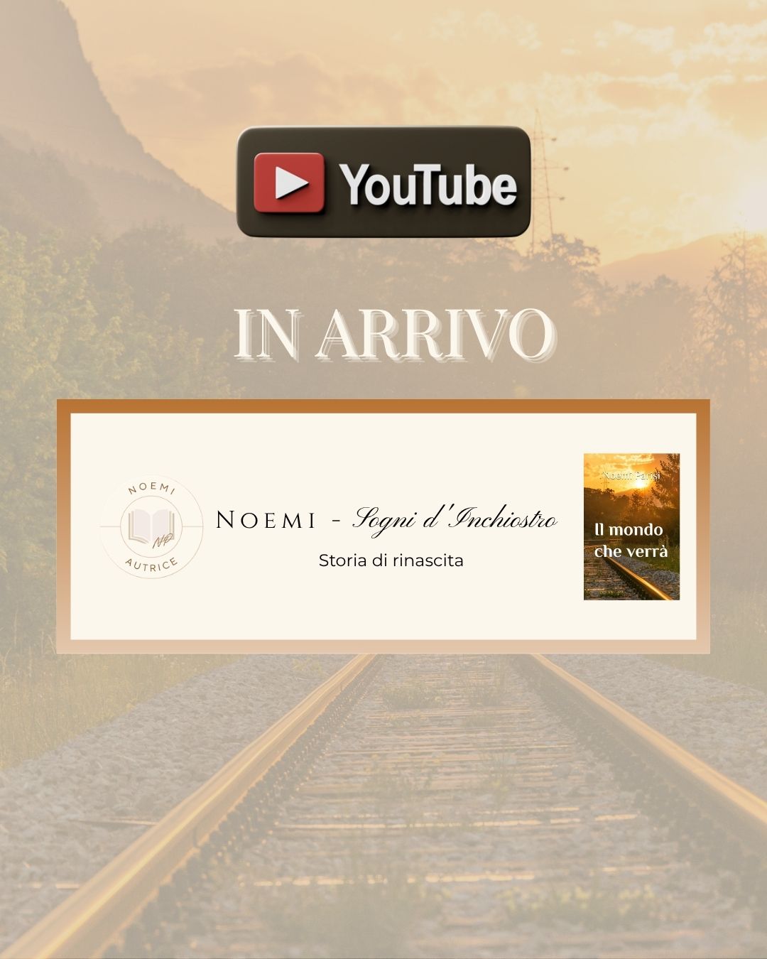 grafica canale youtube noemi sogni d'inchiostro